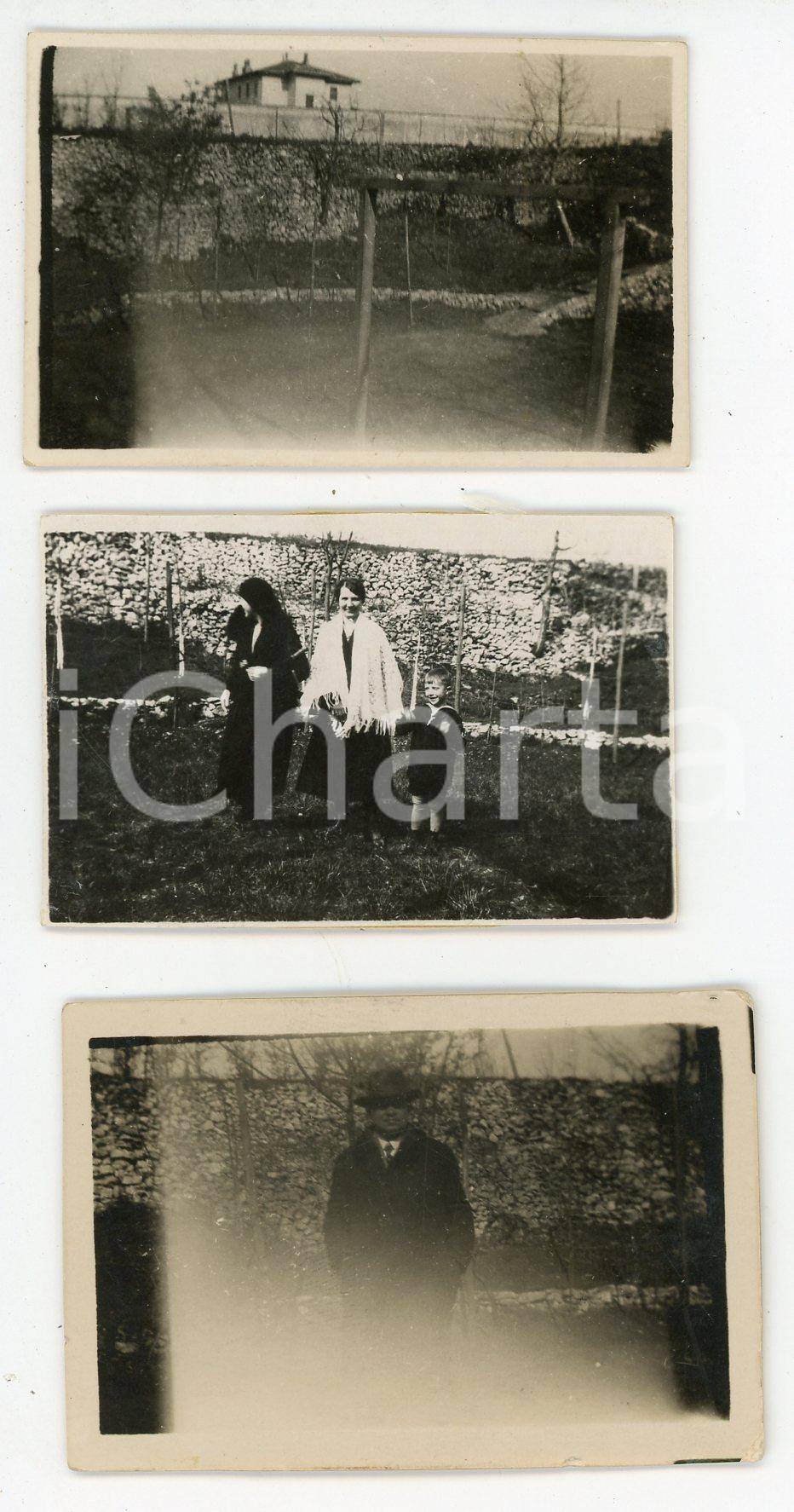 Fotografia d epoca originale 1929 TRIESTE  OPICINA Foto di famiglia nella dolina  Lotto 3 foto 1