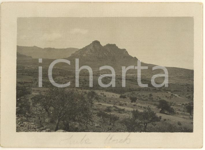 Fotografia d epoca originale 1935 ca AOI ETIOPIA Monti tra Adua e il Mareb  Fotografia 9x6 cm 1