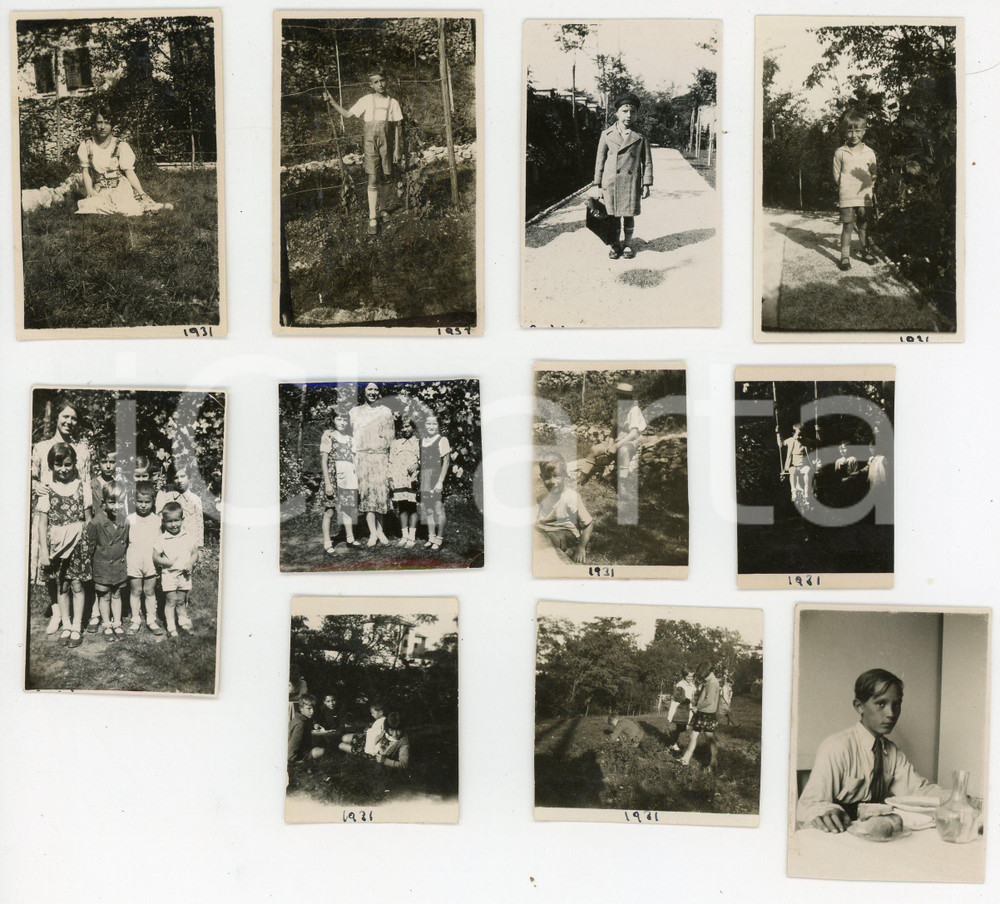 Fotografia d epoca originale 1930 ca TRIESTE  OPICINA Bambini in posa  Lotto 11 foto 1