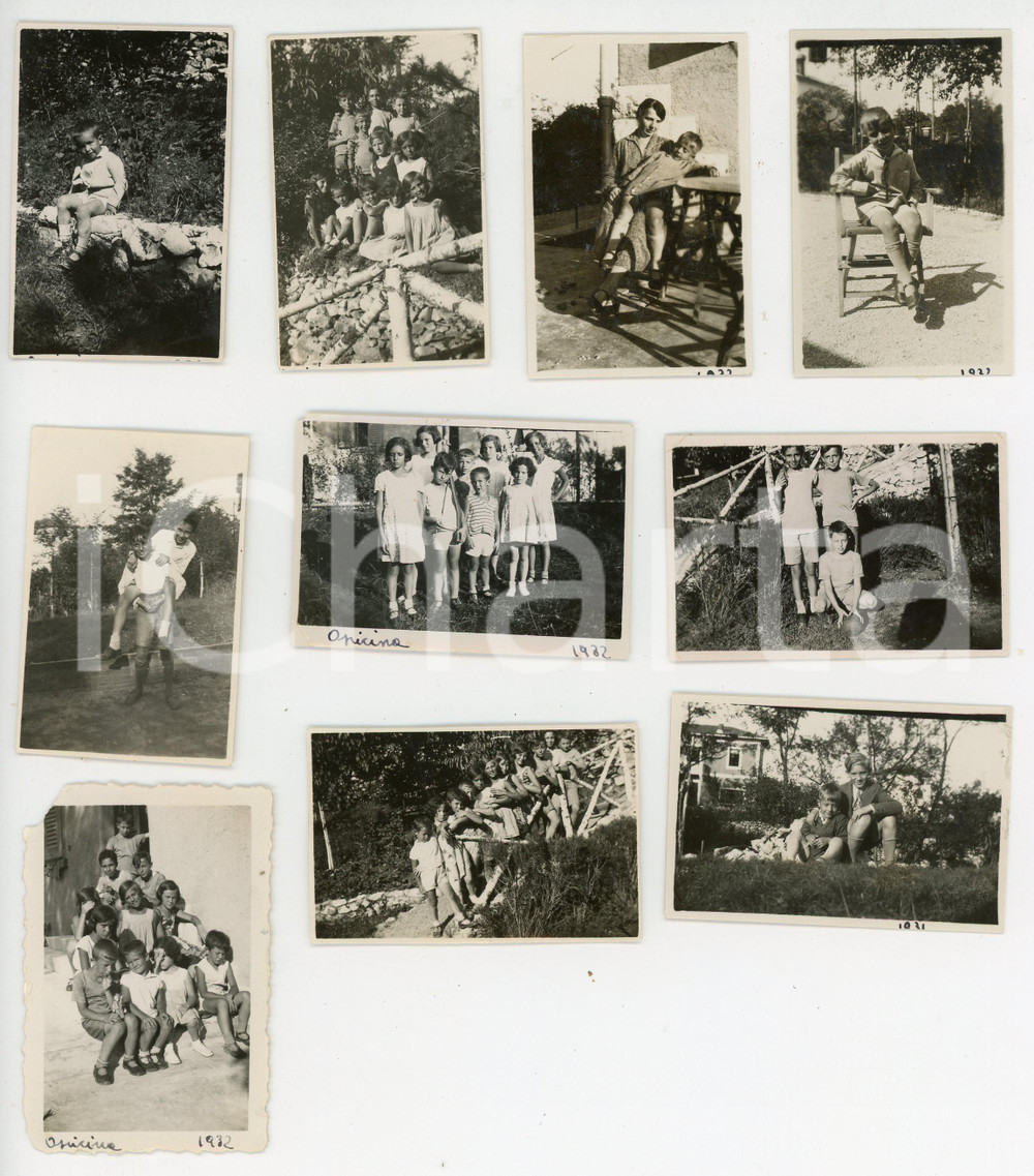 Fotografia d epoca originale 1930 ca TRIESTE  OPICINA Bambini in posa  Lotto 10 foto 1