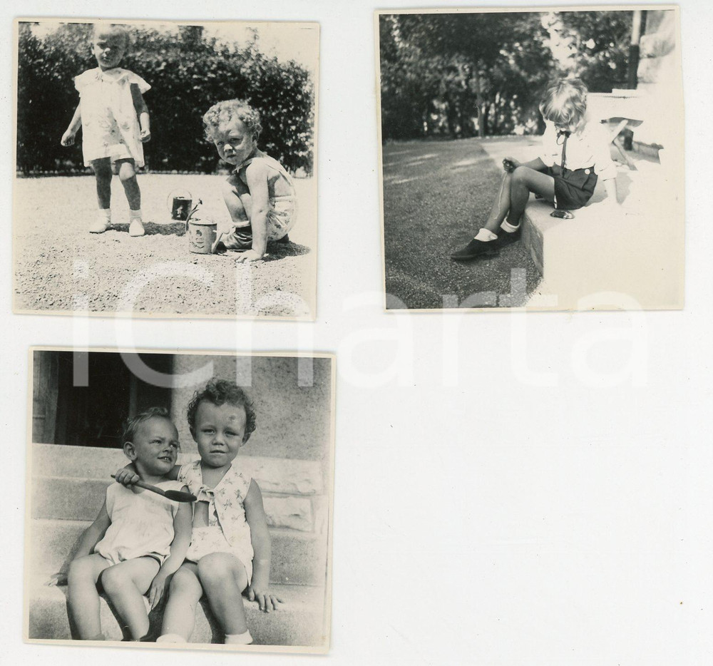 Fotografia d epoca originale 1935 TRIESTE  OPICINA Bambini giocano sui gradini  Lotto 3 foto 1