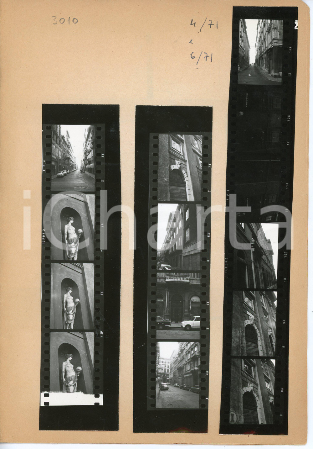 Fotografia d epoca originale 1971 TRIESTE Palazzo della Borsa  Trattoria All antica grotta Lotto 38 provini 1