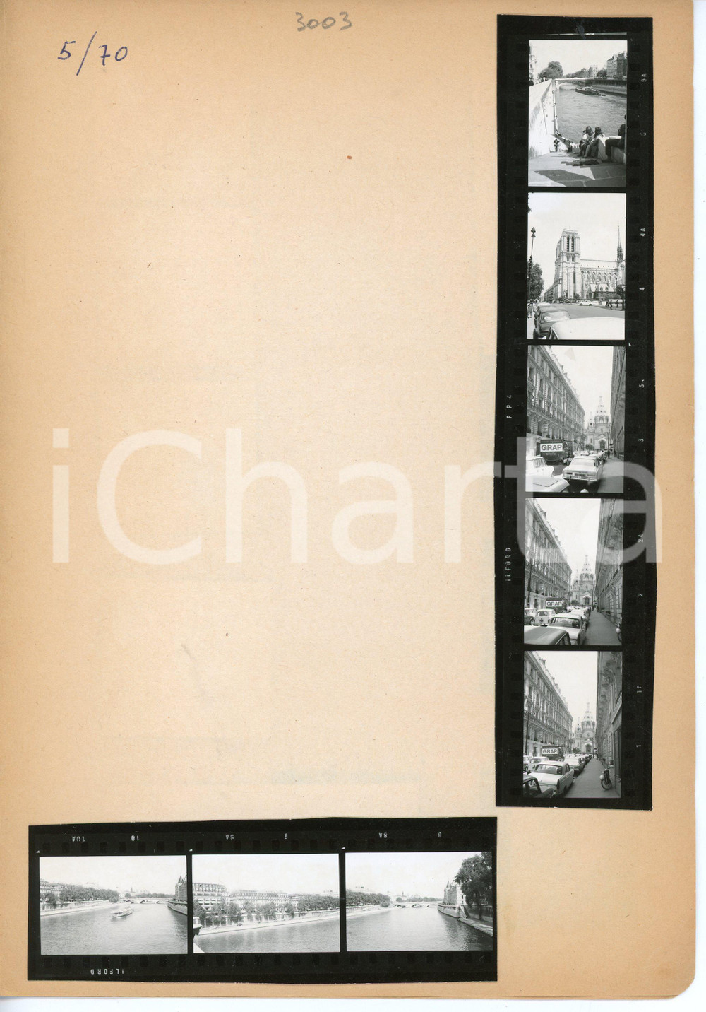 Fotografia d epoca originale 1970 PARIS Porte SaintDenis LA SAMARITAINE Seine  Lotto 22 provini 1