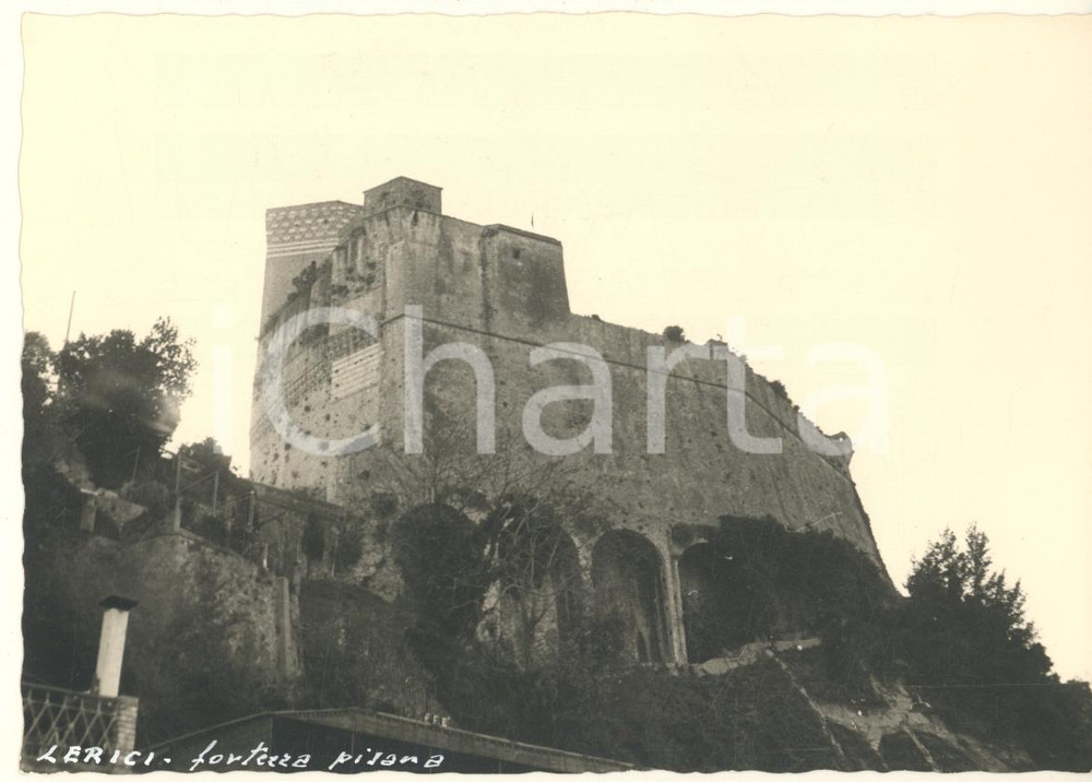 Fotografia d epoca originale 1965 ca LERICI VECCHIA Fortezza pisana Foto bozzetto cartolina 1