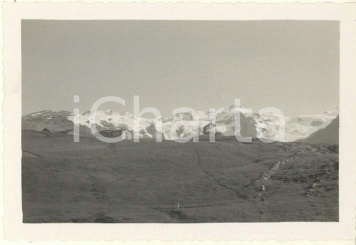 Fotografia d epoca originale 1935 ca GRESSONEY /MONTE ROSA  Cappella di Sant Anna all Alpe Sitten Foto 9x6 1