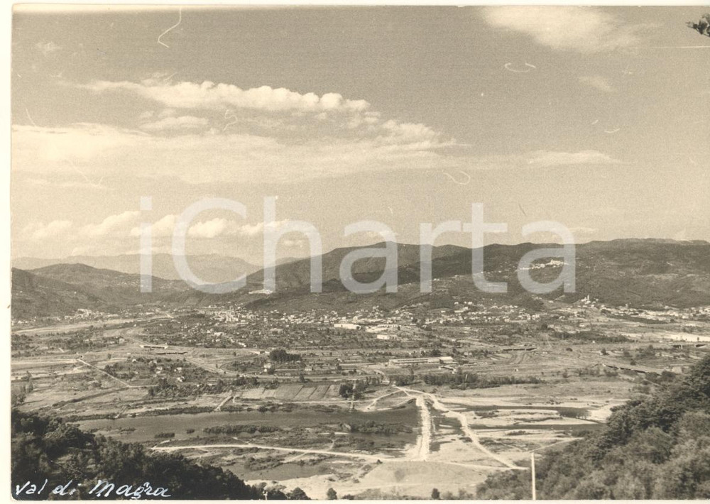 Fotografia d epoca originale 1965 ca LIGURIA  VAL DI MAGRA  Panorama Foto bozzetto cartolina 15x10 cm 1