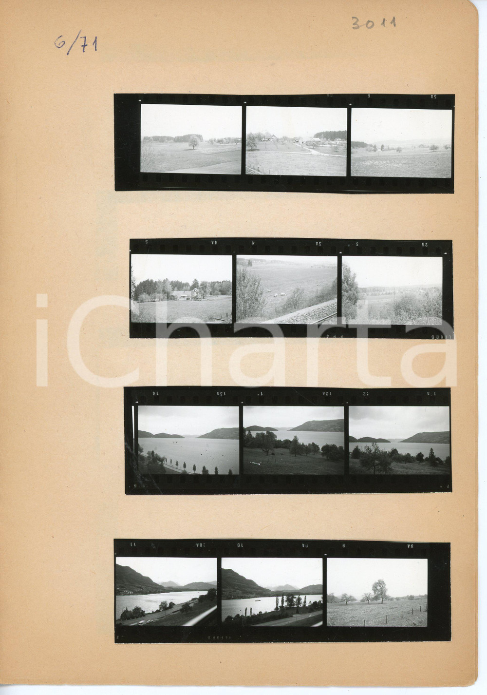 Fotografia d epoca originale 1971 FLUELEN SWITZERLAND Gotthardbahn  Vedute treno merci  Lotto 36 provini 1