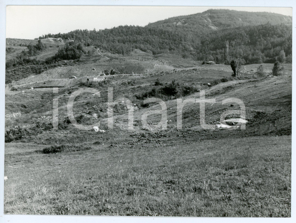 Fotografia d epoca originale 1960 ca BERCETO Frana di GHIARE  Foto 17x13 cm 1