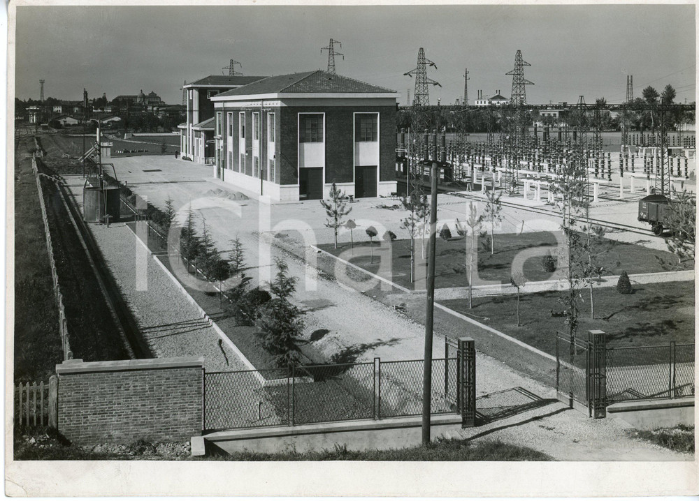 Fotografia d epoca originale 1960 ca PIACENZA  Centrale Elettrica Emilia  Foto 23x17 cm 1