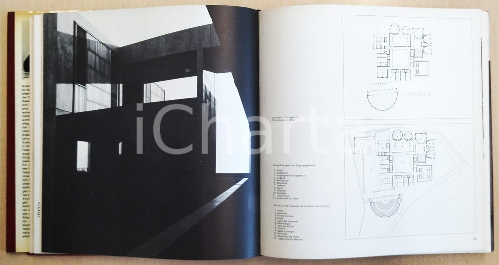 Libro, pubblicazione d epoca 1975 Romaldo GIURGOLA Jaimi MEHTA Louis I. Kahn Architect  Ed. ARTEMIS 1