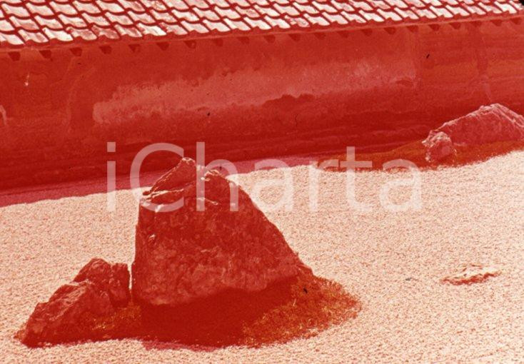 Fotografia d epoca originale 1970ca KYOTO JP The stone garden Ryoanji Temple 35 mm VINTAGE SLIDE 1