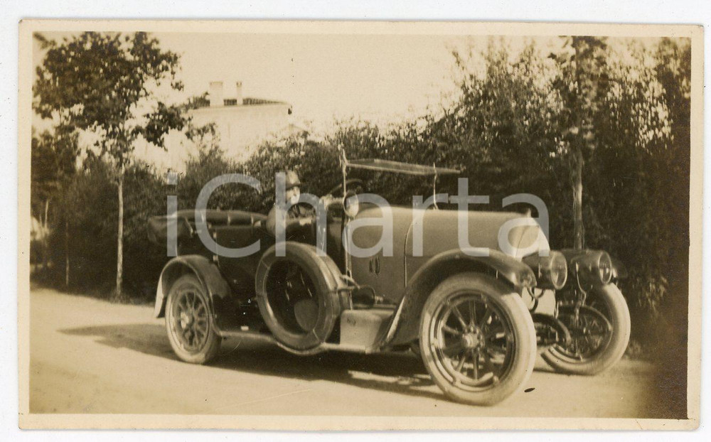 Fotografia d epoca originale 1920 ca REGIO ESERCITO Soldato a bordo di una FIAT TORPEDO 510 S Foto 11x6 cm 2 1