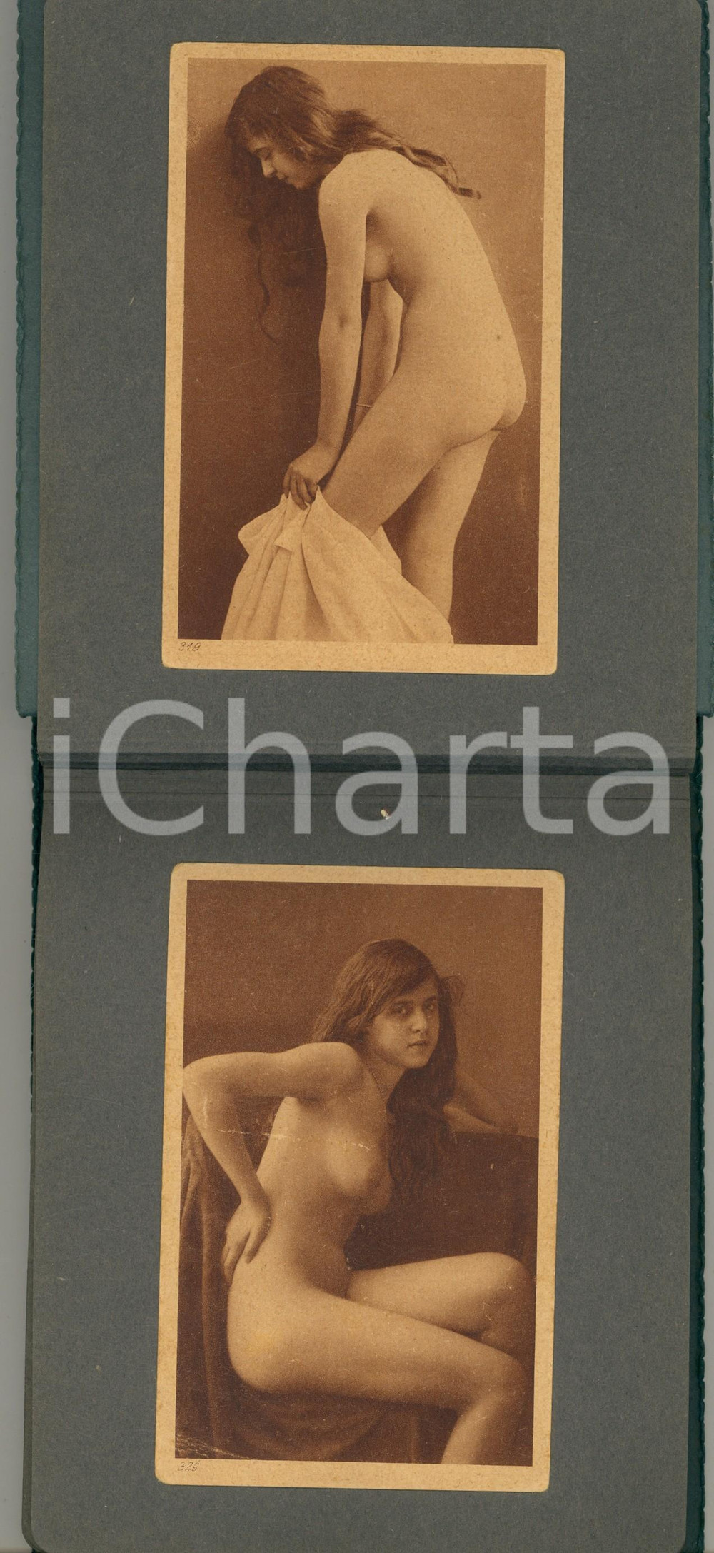 Cartolina originale da collezione 1920 ca EROTICA VINTAGE Album 25 cartoline  NAKED WOMEN  RISQUE 1