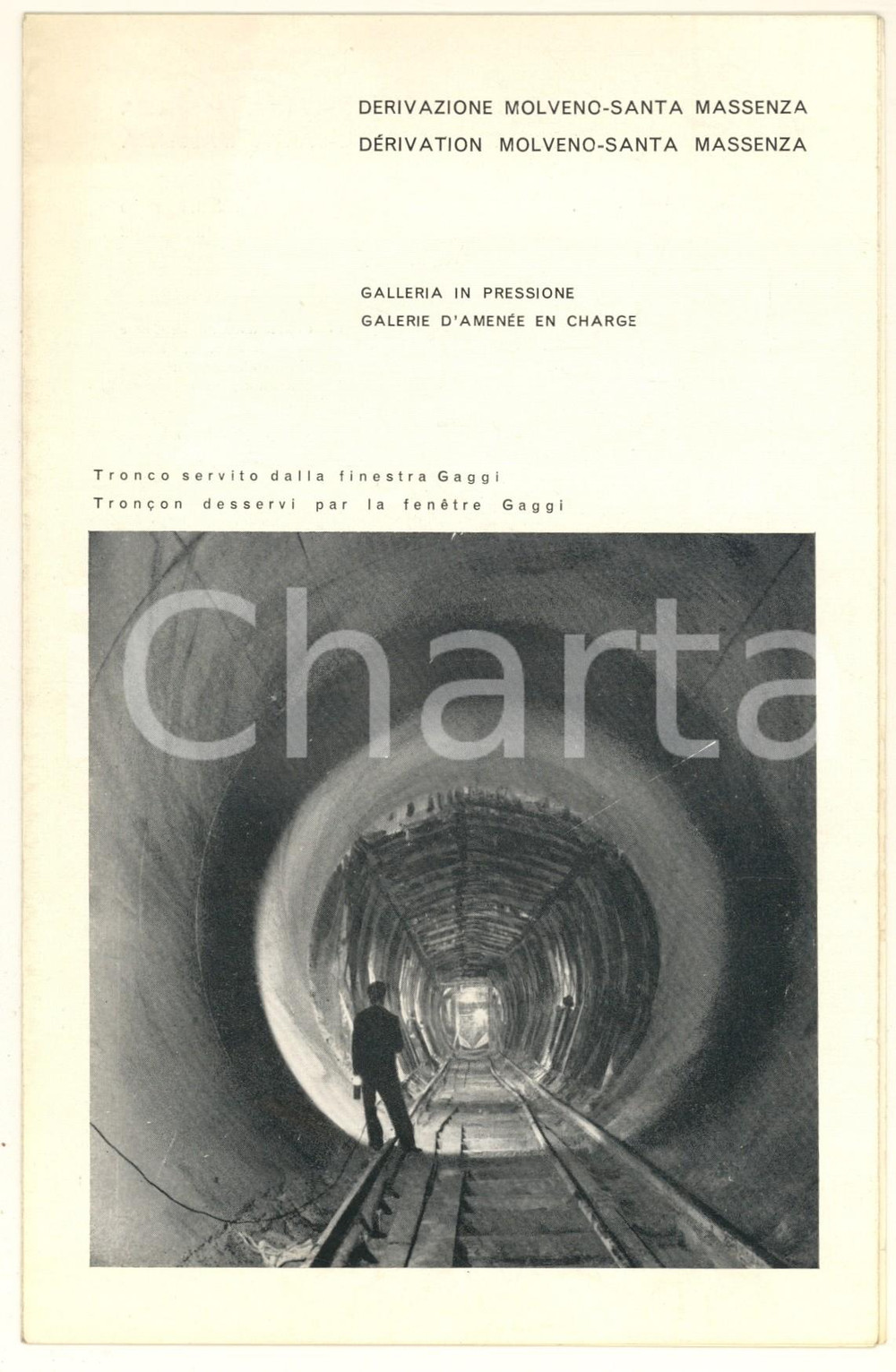 Materiale pubblicitario d’epoca 1952 Galleria e centrale MOLVENOSANTA MASSENZA  Finestra GAGGI Pieghevole 1