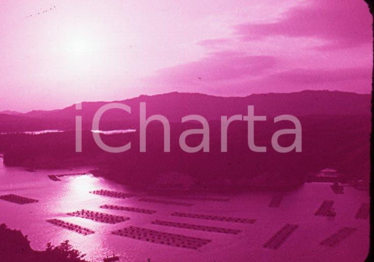 Fotografia d epoca originale 1970ca ISE SHIMA National Park Evening glow at the Ago Bay 35 mm VINTAGE SLIDE 1