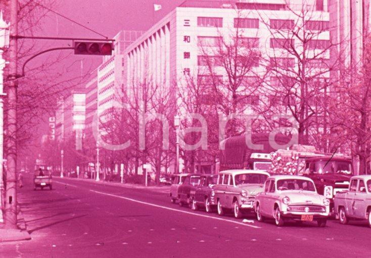 Fotografia d epoca originale 1970ca NEW OSAKA The Midòsuji street 35mm VINTAGE SLIDE 1