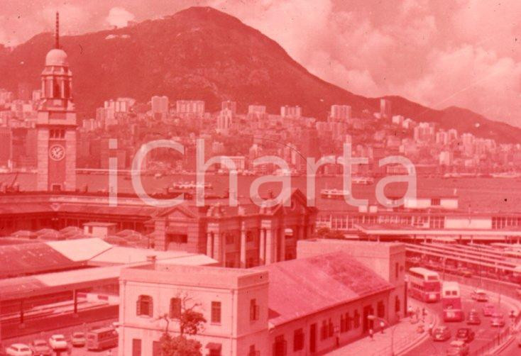 Fotografia d epoca originale 1970ca HONG KONG Kowloon coastal view 35 mm VINTAGE SLIDE 1