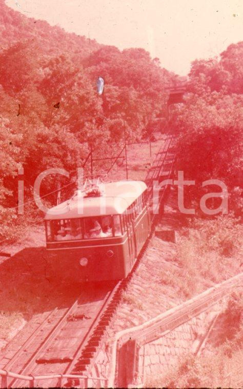 Fotografia d epoca originale 1970ca HONG KONG Image of peak tram  35 mm VINTAGE SLIDE 1