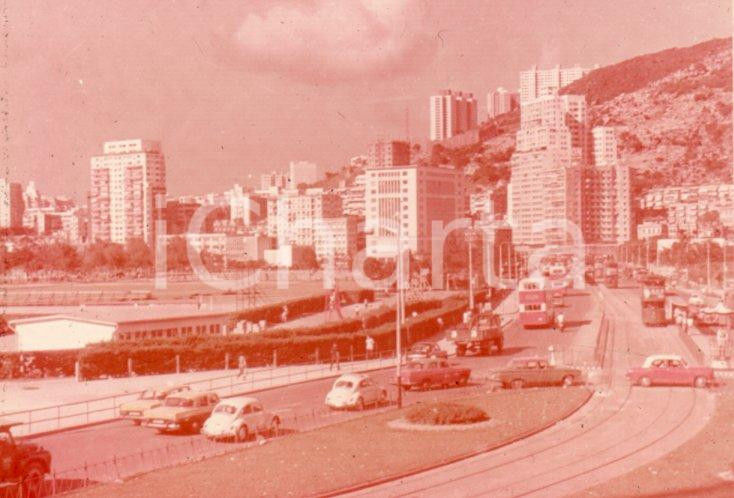 Fotografia d epoca originale 1970ca HONG KONG Image of Causeway Bay 35 mm VINTAGE SLIDE 1