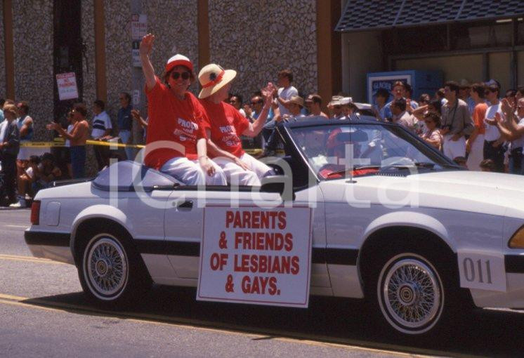 Fotografia d epoca originale 1988 LOS ANGELES Gay parade 35 mm VINTAGE SLIDE 2 1