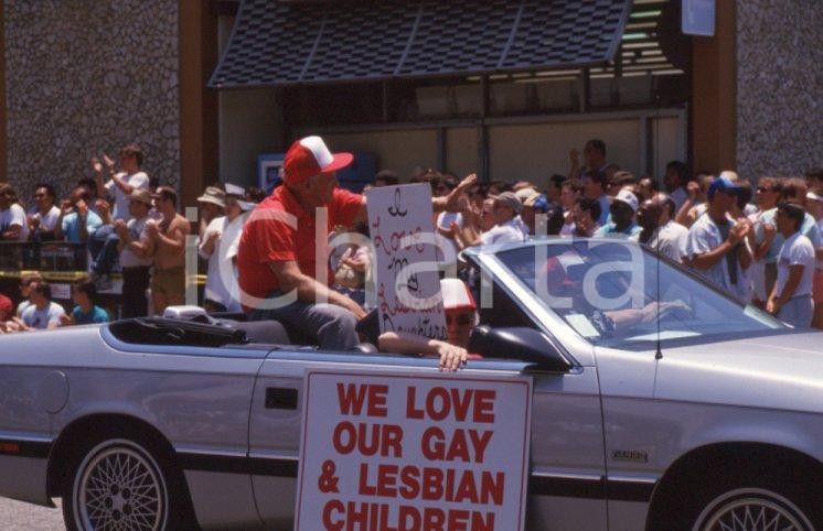 Fotografia d epoca originale 1988 LOS ANGELES Gay parade 35 mm VINTAGE SLIDE 1 1