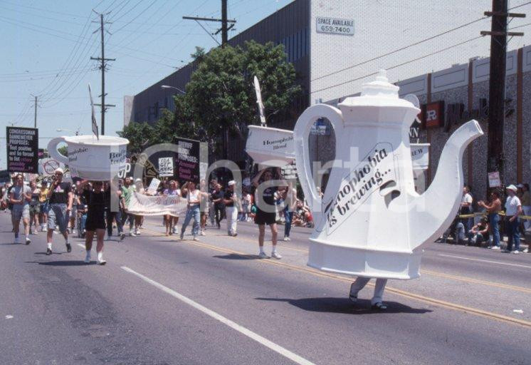 Fotografia d epoca originale 1988 LOS ANGELES Gay parade 35 mm VINTAGE SLIDE 4 1