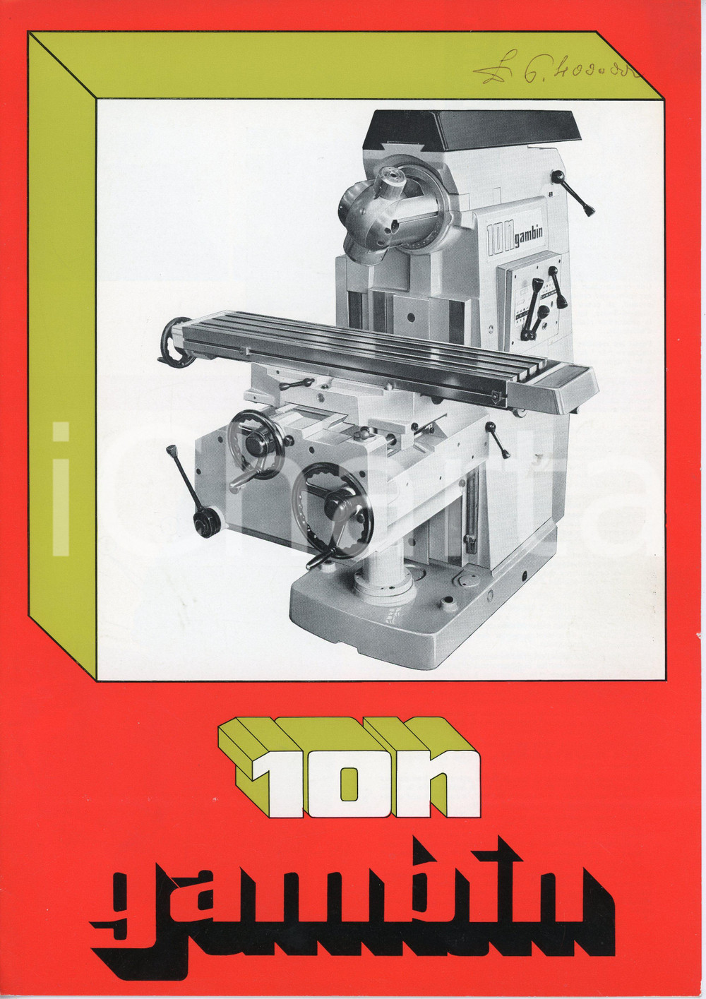 Materiale pubblicitario d’epoca 1972 VIUZENSALLAZ Fraiseuse GAMBIN 10n  Pieghevole PUBBLICITARIO 1