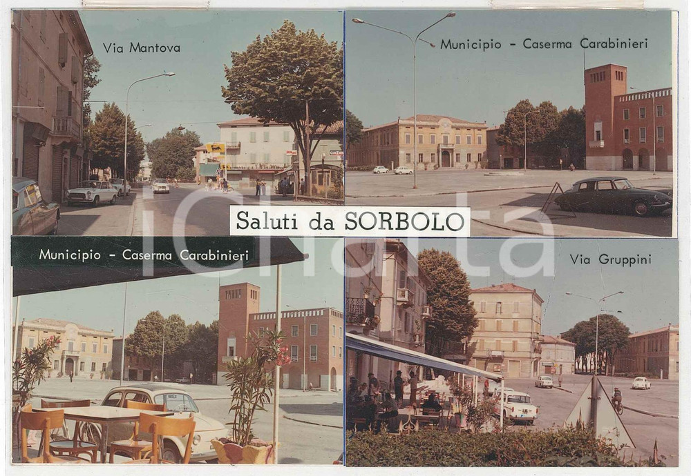 Stampa, bozzetto originale 1970 ca SORBOLO MEZZANI PR Bozzetto preparatorio per cartolina postale 1