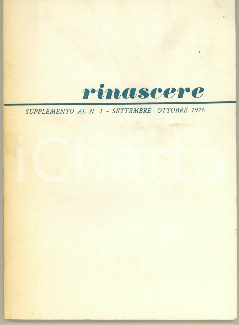 Libro, pubblicazione d epoca 1976 RINASCERE Movimento Rinascita Cristiana  Congresso Nazionale Assisi 144 pp 1