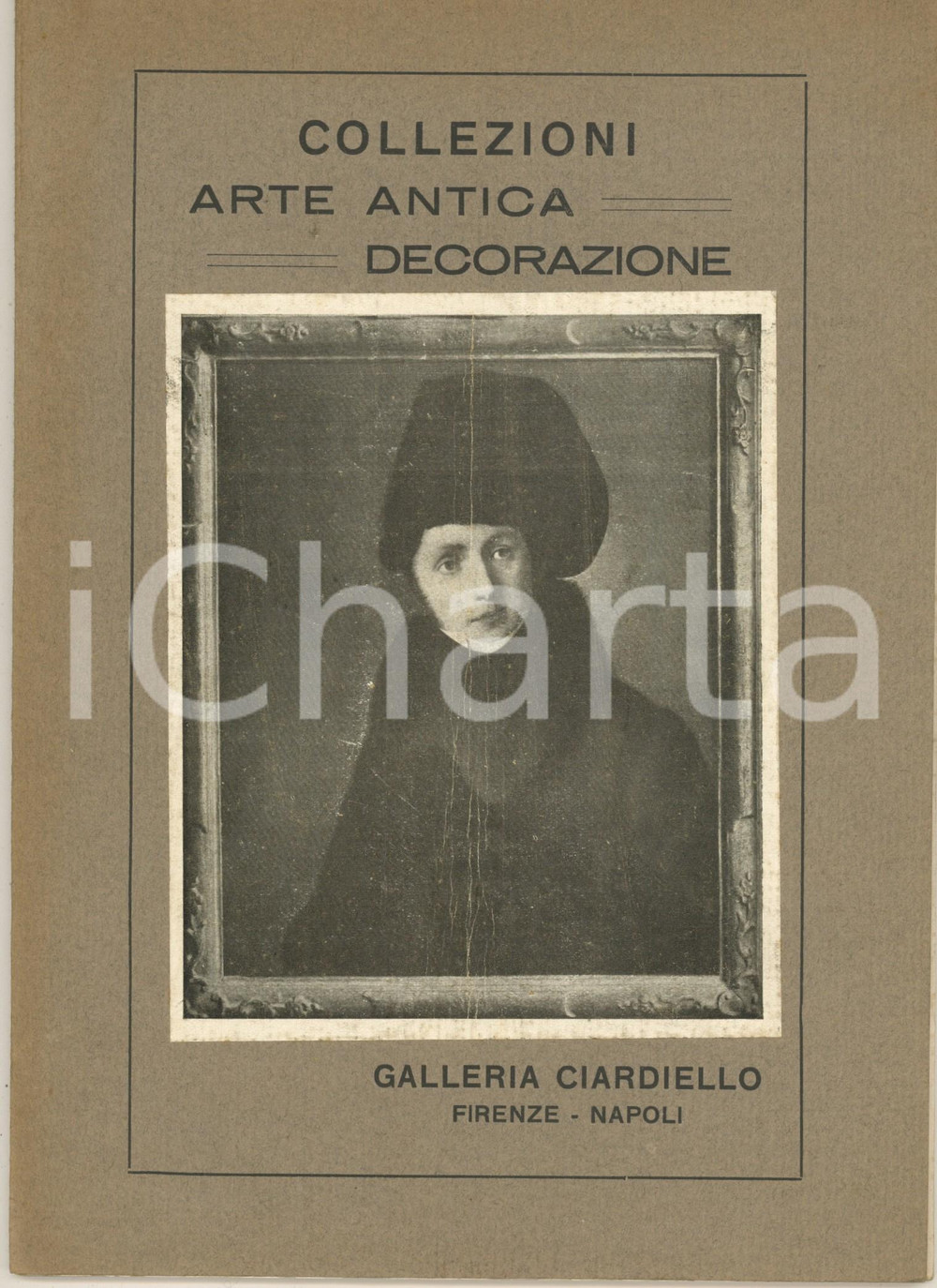 Libro, pubblicazione d epoca 1930 Galleria CIARDIELLO di FIRENZE  Catalogo asta arredi famiglia piemontese 1