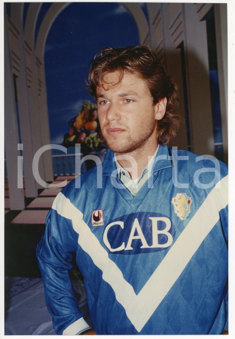 Fotografia d epoca originale 19921993 BRESCIA CALCIO Florin RADUCIOIU in conferenza stampa  Foto 13x20 cm 1 1