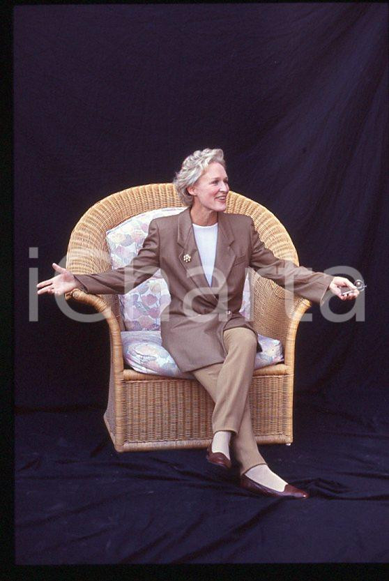 Fotografia d epoca originale 1992 VENEZIA Glenn CLOSE alla Mostra del Cinema 35 mm vintage slide 6 1