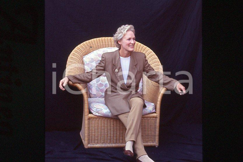 Fotografia d epoca originale 1992 VENEZIA Glenn CLOSE alla Mostra del Cinema 35 mm vintage slide 5 1