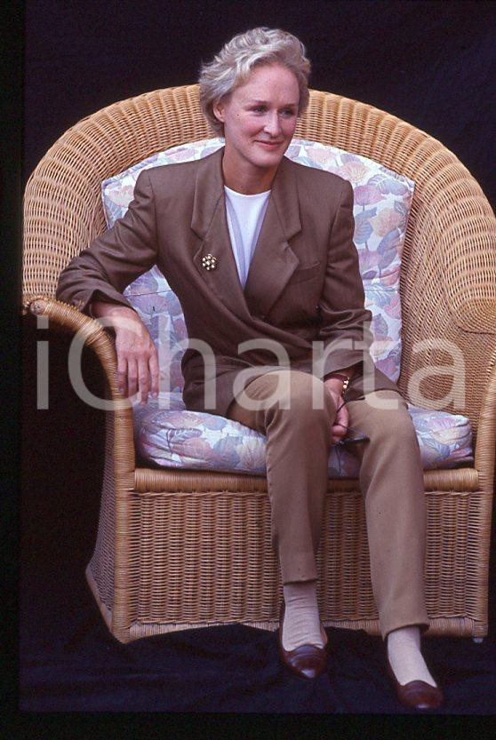 Fotografia d epoca originale 1992 VENEZIA Glenn CLOSE alla Mostra del Cinema 35 mm vintage slide 4 1