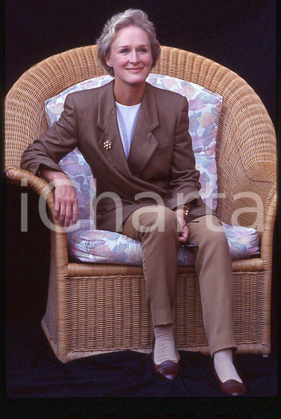 Fotografia d epoca originale 1992 VENEZIA Glenn CLOSE alla Mostra del Cinema 35 mm vintage slide 3 1