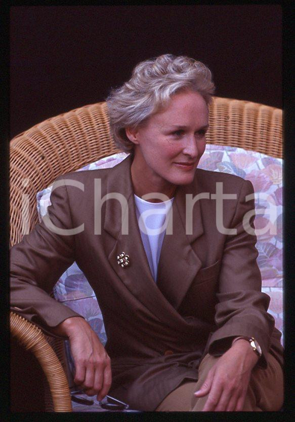Fotografia d epoca originale 1992 VENEZIA Glenn CLOSE alla Mostra del Cinema 35 mm vintage slide 2 1