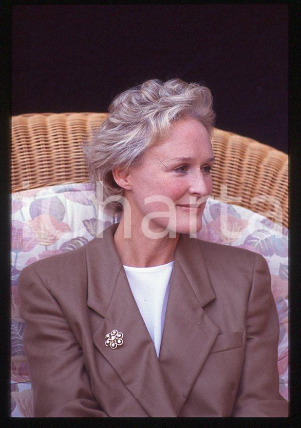 Fotografia d epoca originale 1992 VENEZIA Glenn CLOSE alla Mostra del Cinema 35 mm vintage slide 11 1