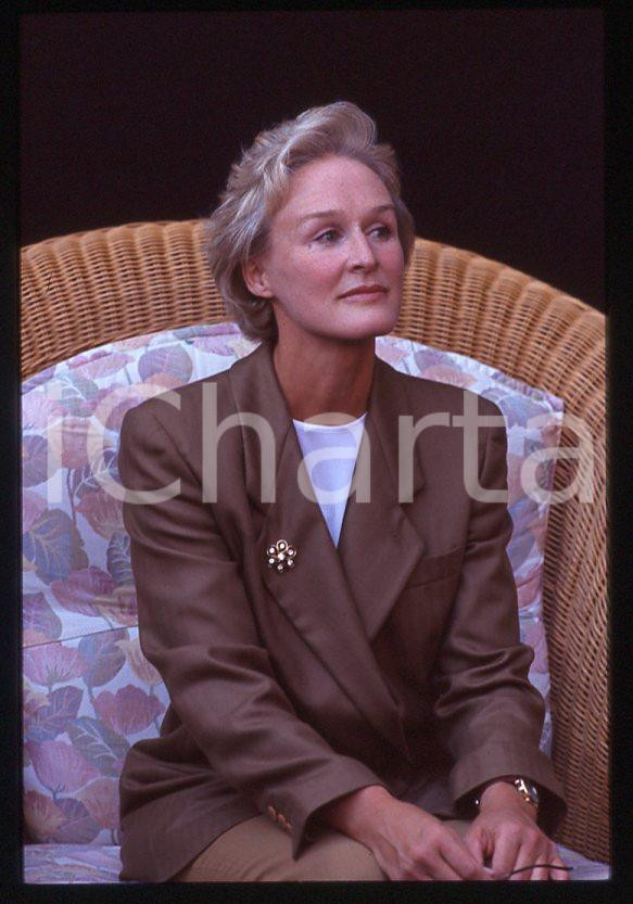 Fotografia d epoca originale 1992 VENEZIA Glenn CLOSE alla Mostra del Cinema 35 mm vintage slide 9 1