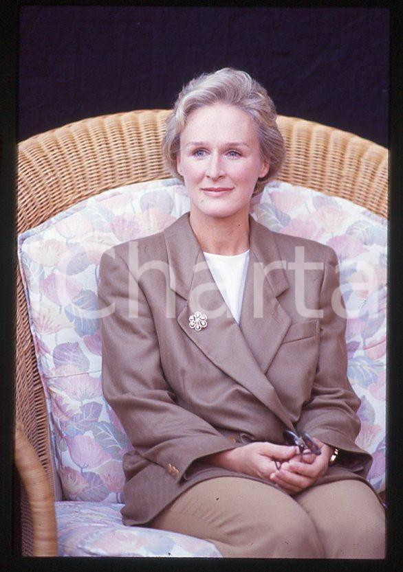 Fotografia d epoca originale 1992 VENEZIA Glenn CLOSE alla Mostra del Cinema 35 mm vintage slide 7 1