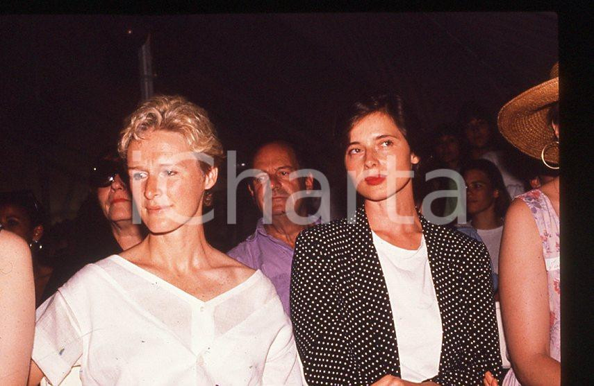 Fotografia d epoca originale 1990 ca CINEMA Isabella ROSSELLINI Glenn CLOSE  35 mm vintage slide 1