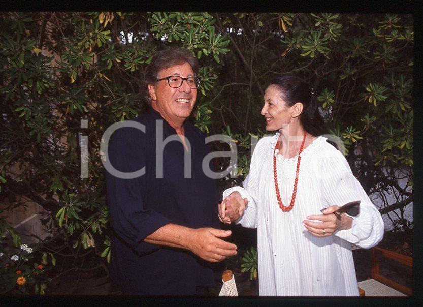 Fotografia d epoca originale 1995 ca LA VERSILIANA Carla FRACCI Peppino DI CAPRI 35mm vintage slide 1