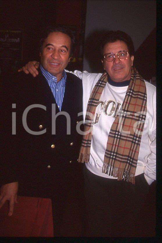 Fotografia d epoca originale 1990 ca ITALIA  MUSICA Fred BONGUSTO Peppino DI CAPRI 35mm vintage slide 1 1