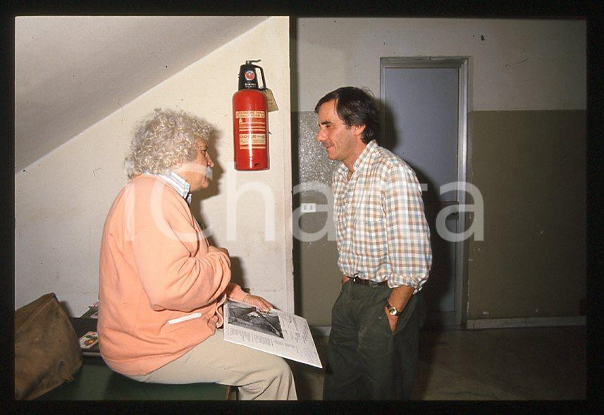 Fotografia d epoca originale 1990 ca ITALIA COSTUME Bruno LAUZI Roberto VECCHIONI 35mm vintage slide 2 1