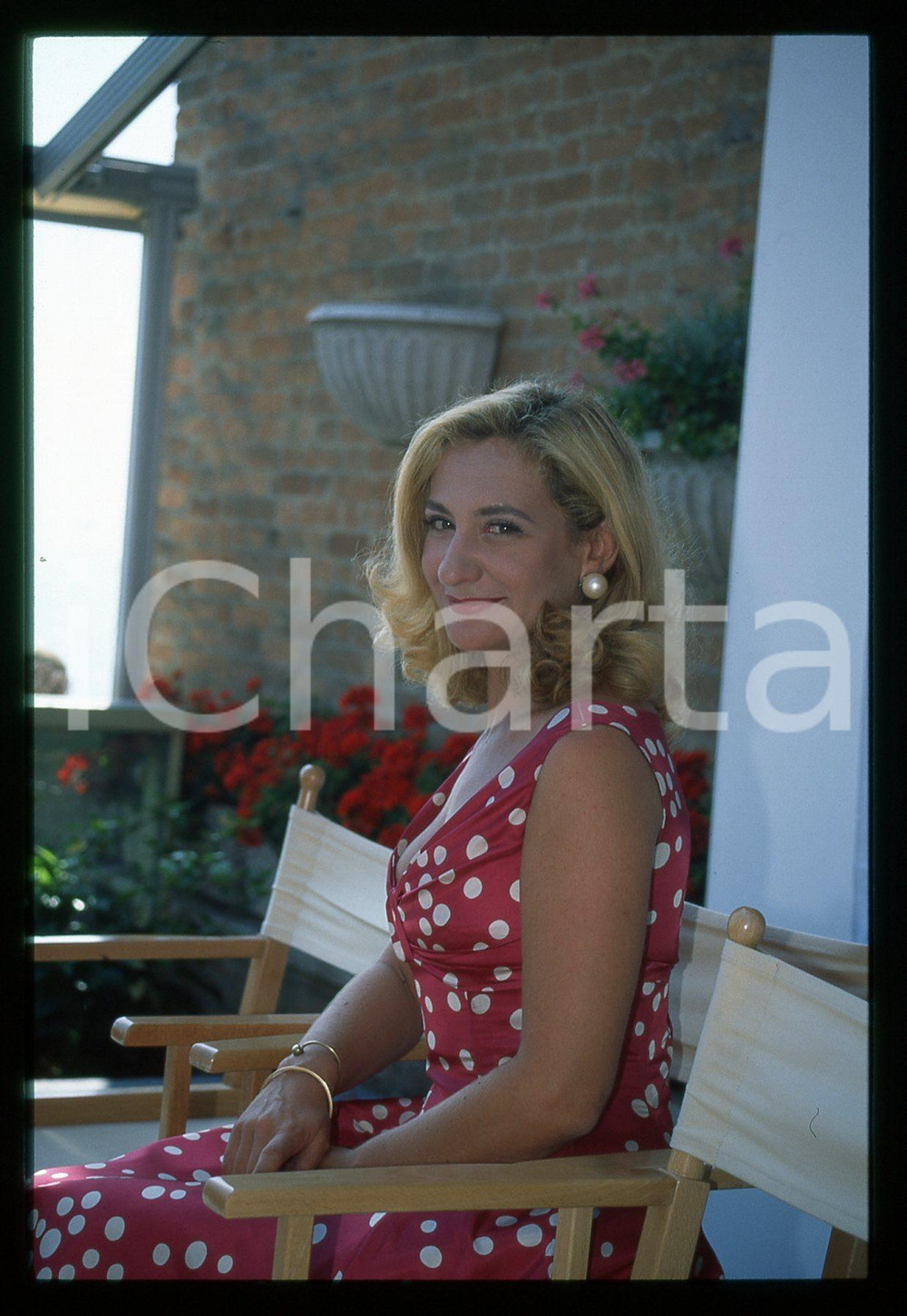 Fotografia d epoca originale 199a VENEZIA Monica SCATTINI alla Mostra del Cinema  35mm VINTAGE SLIDE 1 1