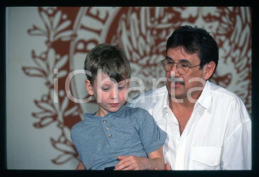 Fotografia d epoca originale 1997 VENEZIA  CINEMA Pavel CUCHRAJ Micha PHILIPCHUK 35mm VINTAGE SLIDE 1 1