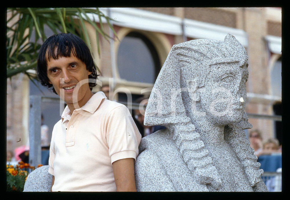 Fotografia d epoca originale 1985 ca VENEZIA Dario ARGENTO alla Mostra del cinema 35mm VINTAGE SLIDE 12 1