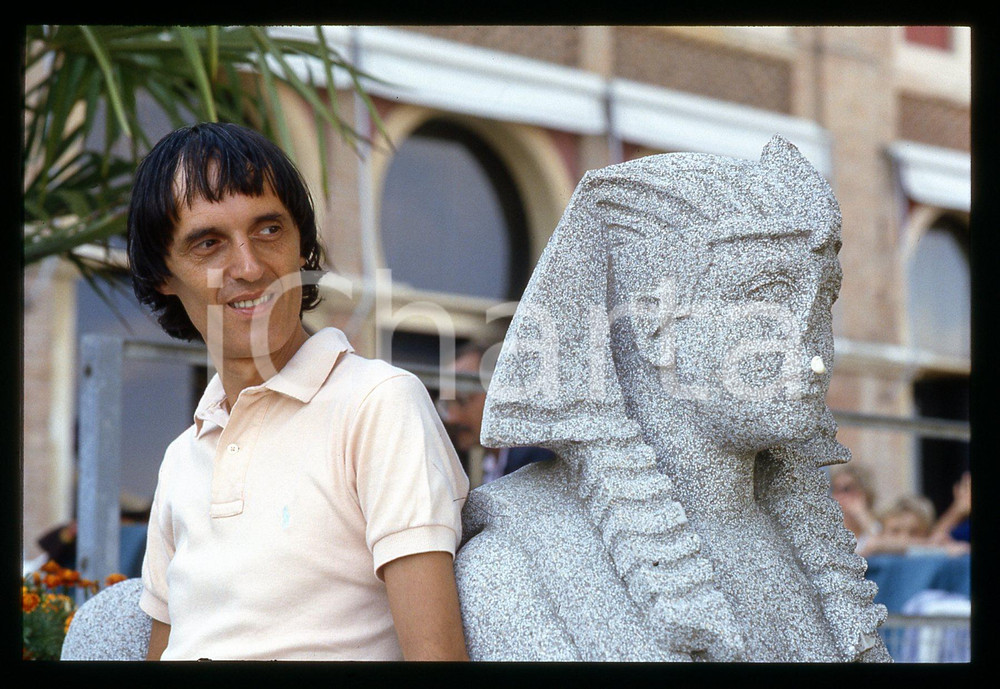 Fotografia d epoca originale 1985 ca VENEZIA Dario ARGENTO alla Mostra del cinema 35mm VINTAGE SLIDE 11 1