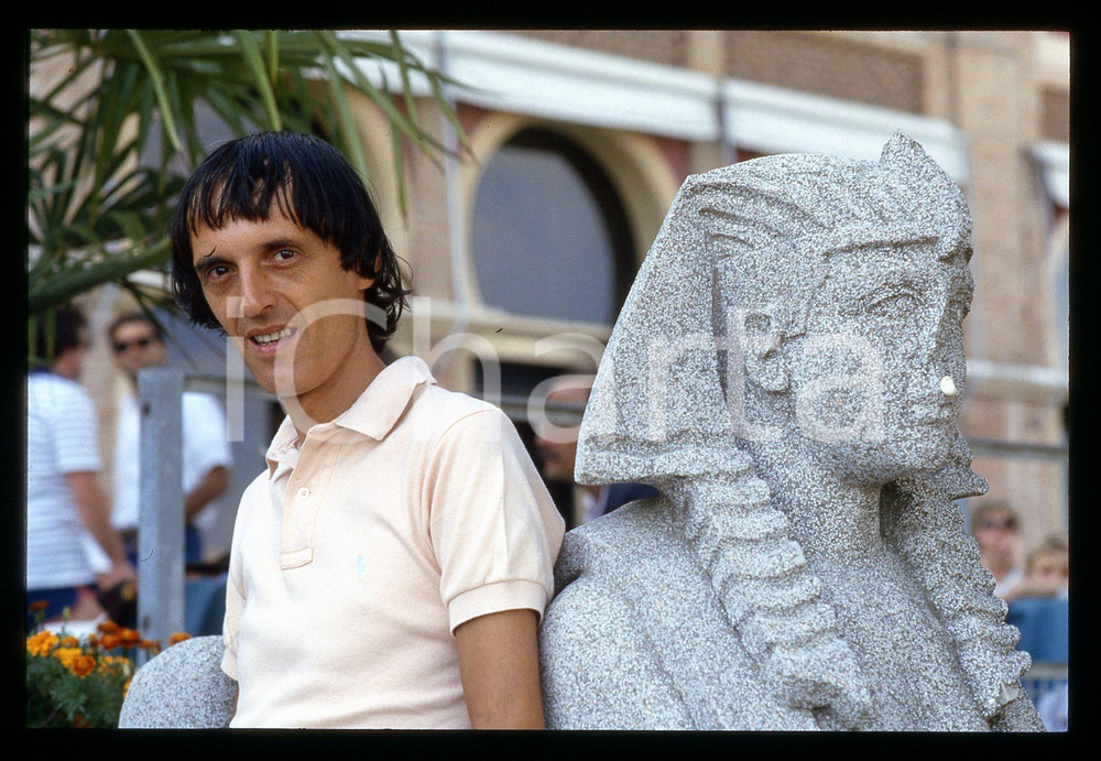 Fotografia d epoca originale 1985 ca VENEZIA Dario ARGENTO alla Mostra del cinema 35mm VINTAGE SLIDE 10 1