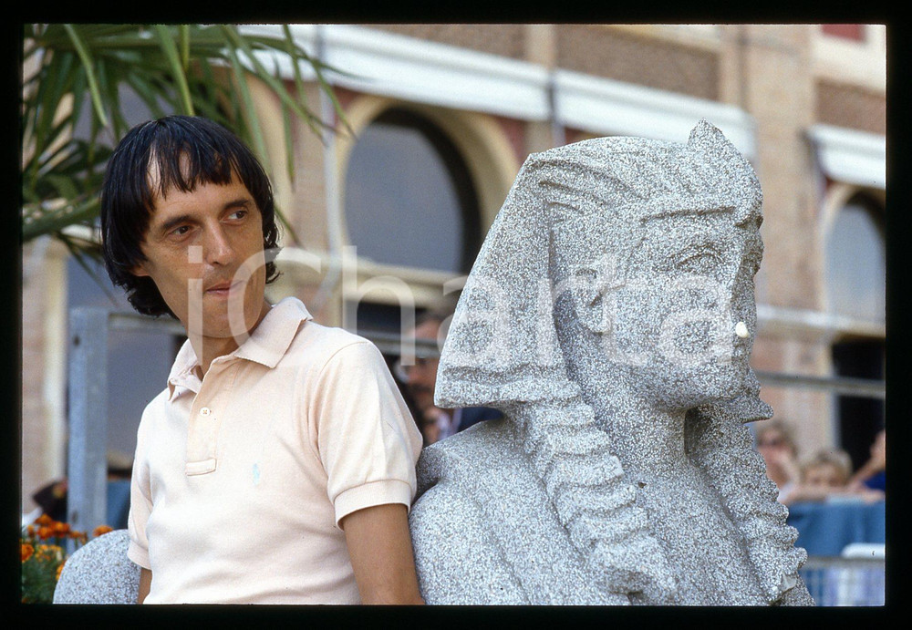Fotografia d epoca originale 1985 ca VENEZIA Dario ARGENTO alla Mostra del cinema 35mm VINTAGE SLIDE 9 1