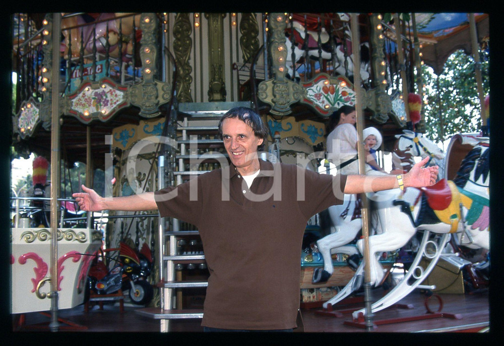Fotografia d epoca originale 1997 CANNES Dario ARGENTO al luna park 35mm VINTAGE SLIDE 6 1
